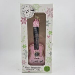 Dolly Parton Pink Guitar Glass Christmas Ornament NEW 2025 Merch Dolly!